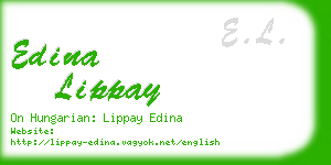 edina lippay business card